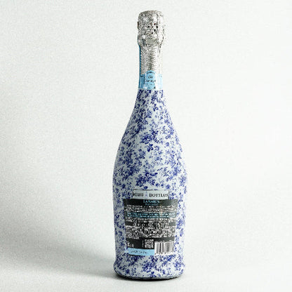 Beau Bottles Beau Bottles Grandmillenial Blue Floral - Prosecco Collection