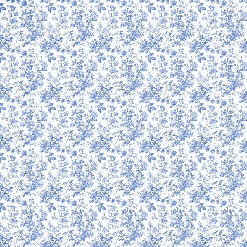 Beau Bottles Beau Bottles Grandmillenial Blue Floral - Prosecco Collection