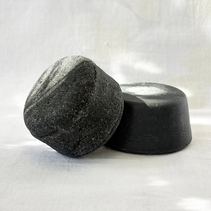 Natural shampoo & conditioner  bar with activated charcoal, bentonite clay, bergamot and grapefruit essential oils