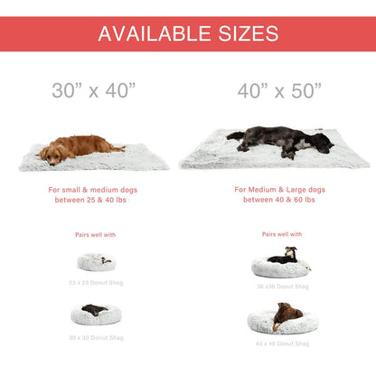 Best Friends by Sheri Blanket Shag Frost 40x50 - Dog.Dog.Cat.