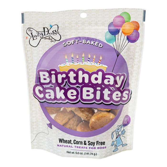 Lazy Dog Birthday Cake Bites Dog Treat 5oz - Dog.Dog.Cat.