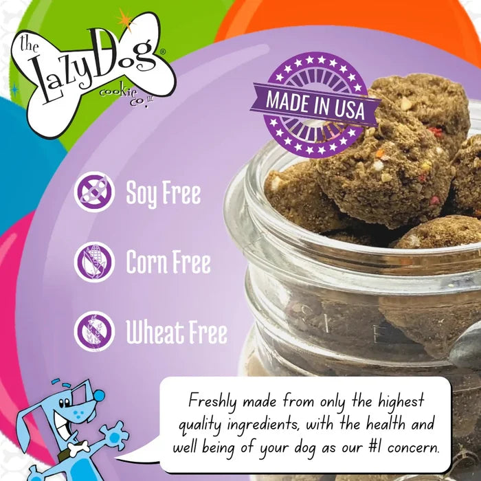 Birthday Cake Bites Dog Treats – 5 oz | Lazy Dog Cookie Co. - Dog.Dog.Cat.