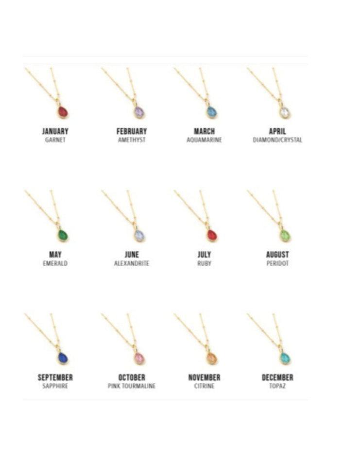 Birthstone Charms, Gold