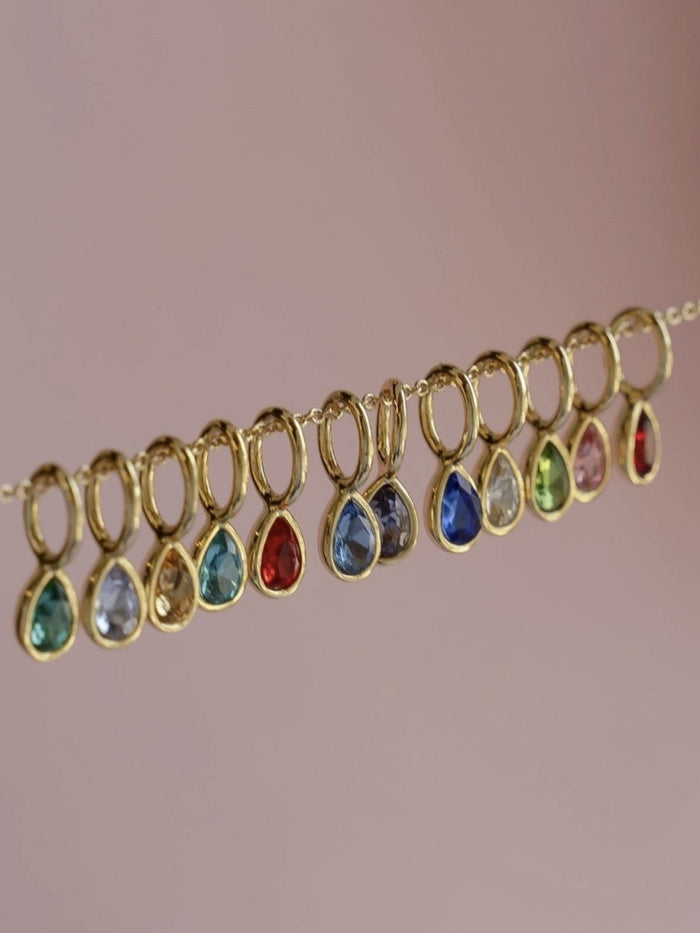 Birthstone Charms, Silver