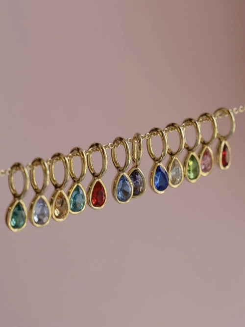 Birthstone Charms, Silver