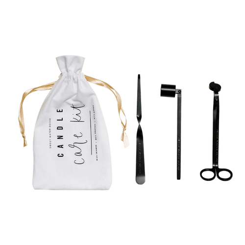 Black Candle Care Kit - Sweet Water Decor - Candle Tools