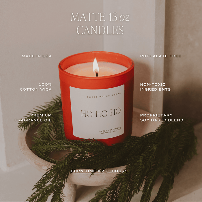 Be Mine Soy Candle - Red Matte Jar - 15 oz - Sweet Water Decor - Candles