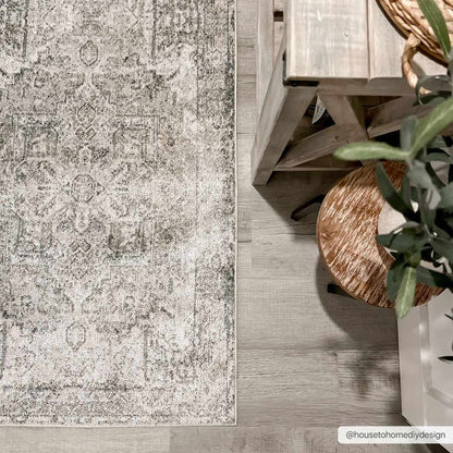 Blue Hera Washable Area Rug - Sweet Water Decor - Rugs
