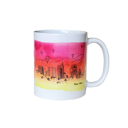 Boise Skyline MUG, watercolor