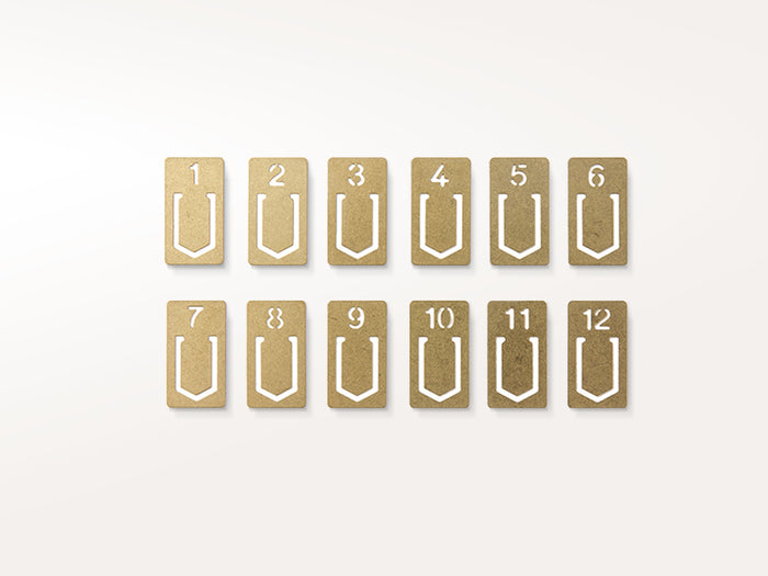 Brass Number Clips