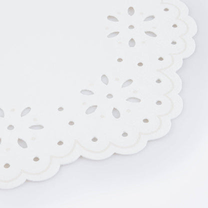Meri Meri Broderie Anglaise Lace White Large Napkins