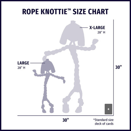 Bunny Natural Rope Knottie®, Large (9mm d.) Dog Toy - Dog.Dog.Cat.