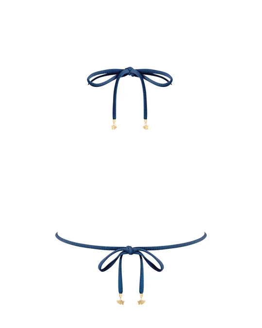 Cadiz Triangle Bikini Top Navy