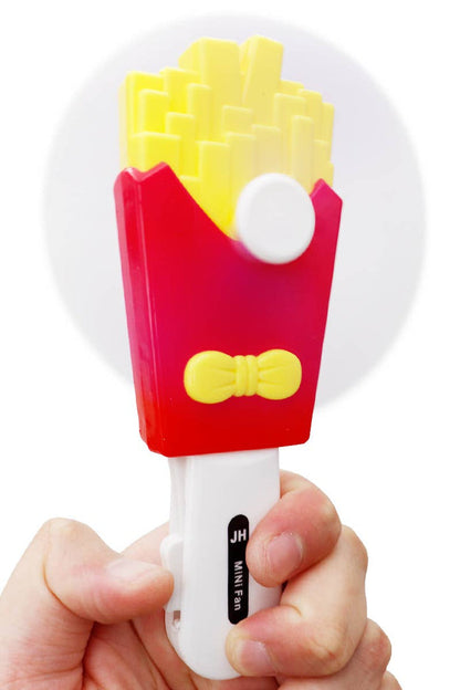 Cap Zone - Fries 1Pc Travel Size Manual Pressure Hand-Held Fan