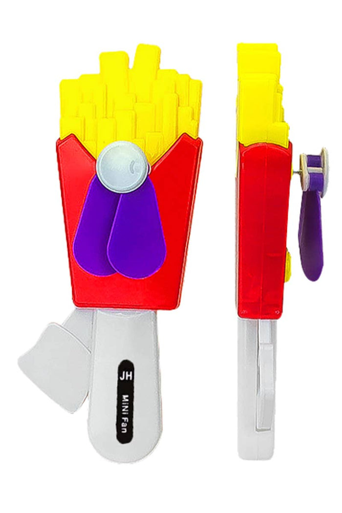 Cap Zone - Fries 1Pc Travel Size Manual Pressure Hand-Held Fan