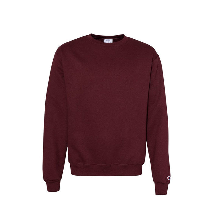Maroon / S Custom Champion Unisex Powerblend Crewneck Sweatshirt - Corporate Gifts