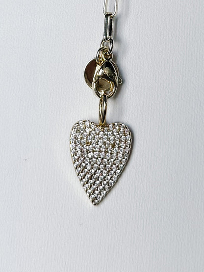 Clear Crystal Moody Heart