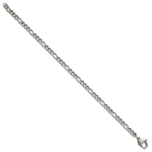 Chisel Stainless Steel Polished 4mm 8.5 inch Franco Chain Bracelet
