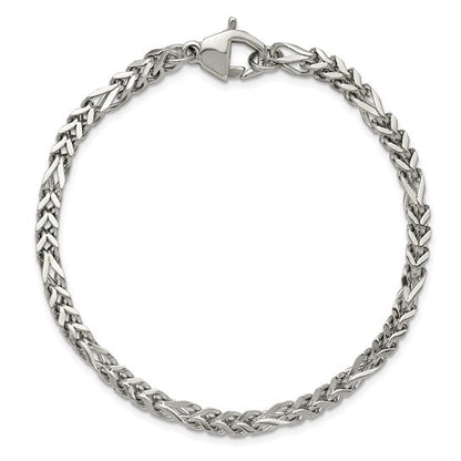 Chisel Stainless Steel Polished 4mm 8.5 inch Franco Chain Bracelet
