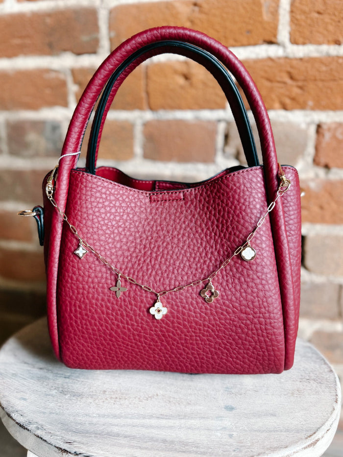 Clover Charm Purse Chain