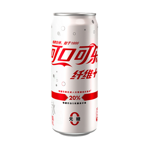 Coca Cola Sugar Free Fiber Plus 330ml Can (China)