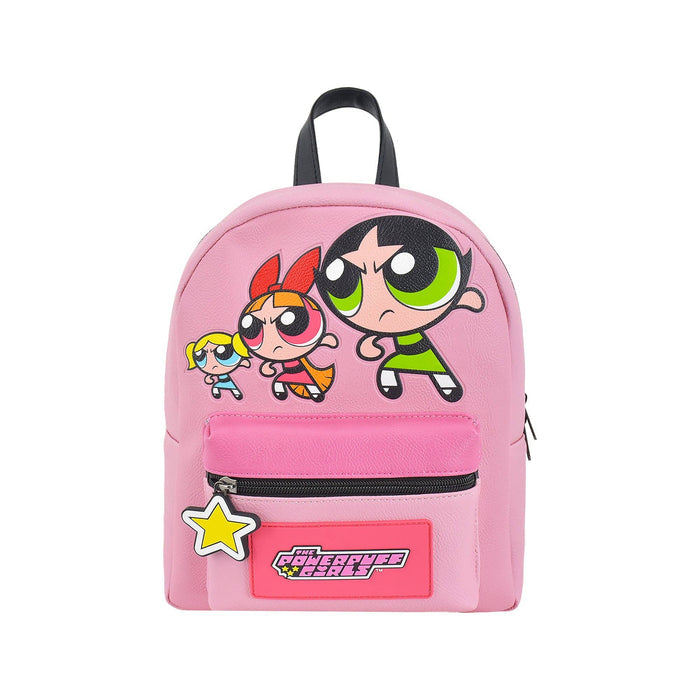 Concept One Power Puff Girls Pow Crescent Art Mini Backpack