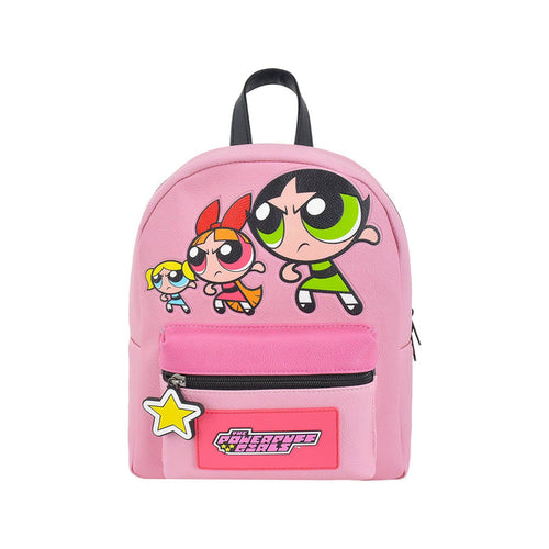 Concept One Power Puff Girls Pow Crescent Art Mini Backpack