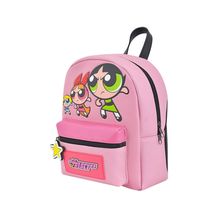 Concept One Power Puff Girls Pow Crescent Art Mini Backpack