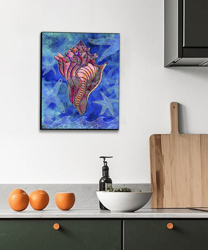 Conch Shell Wall Art Panel