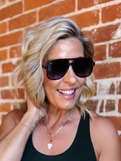 Cruz Aviator Sunglasses by Dax Eyewear, Tortoise