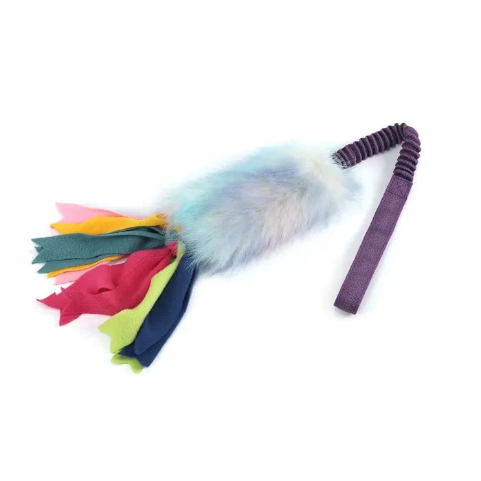 Custom Hanging Bungee Dog Chew Toy Plush Fur Dog Tug Pull Toy Interactive Dog Toys For Aggressive - Dog.Dog.Cat.