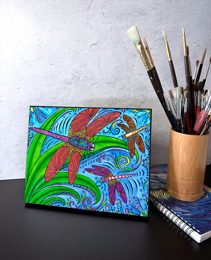 Dancing Dragonflies Wall Art Panel