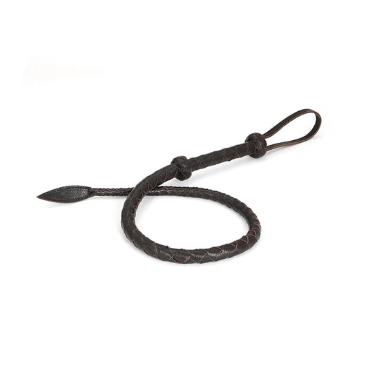 Deluxe Brown Leather Arabian Bullwhip