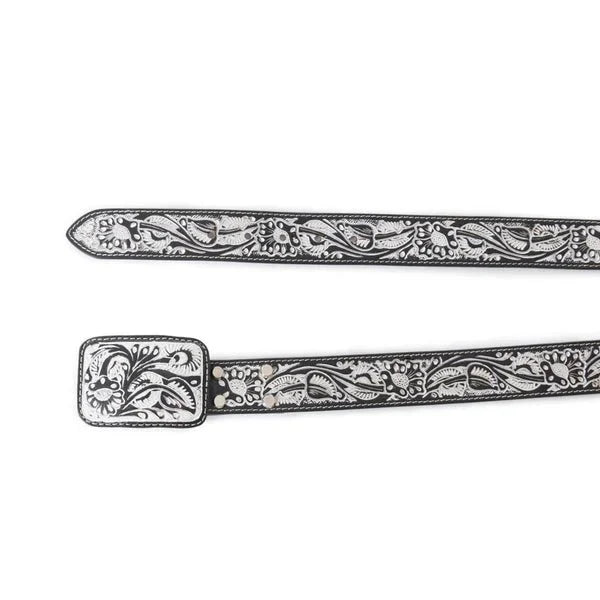 Desert Silver Moon Leather BeltS