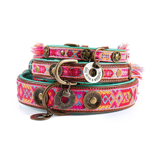 Dog with a Mission -BOHO Rosa Dog Collar - Dog.Dog.Cat.