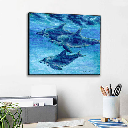 Dolphin Cruise Wall Art Panel