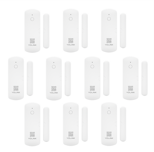 Door Sensor 10-Pack, Indoor Door & Window Sensor, Hub Required