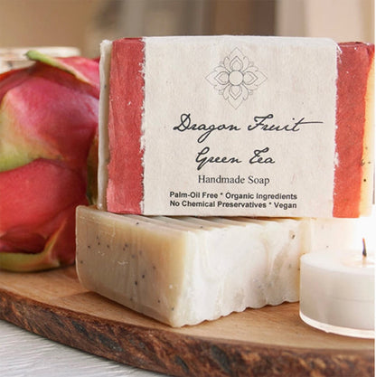 Dragon Fruit Green Tea Organic Olive Oil Soap