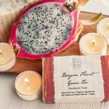 Dragon Fruit Green Tea Organic Olive Oil Soap