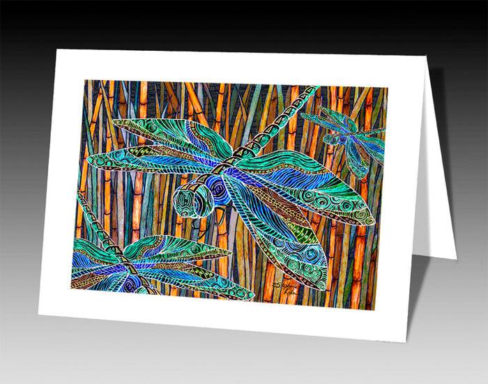 Dragonfly Garden Notecard