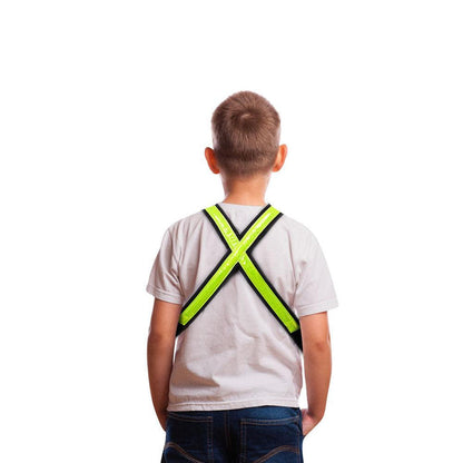 Easypix StreetGlow LED Light Vest for Kids (S/M) - Neon Green | 65000 (7513038520508)