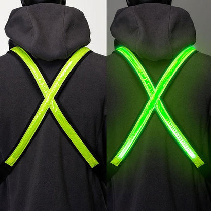 Easypix StreetGlow LED Light Vest for Kids (S/M) - Neon Green | 65000 (7513038520508)