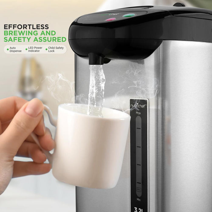Electric Water Boiler - Quick Heating, Stainless Steel, 3.38 QT
