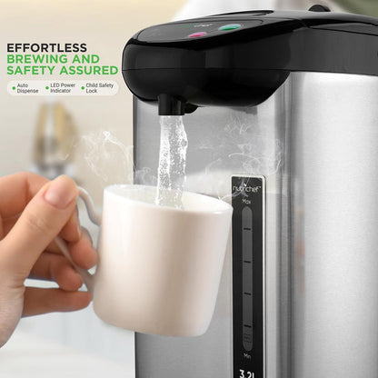 Electric Water Boiler - Quick Heating, Stainless Steel, 3.38 QT