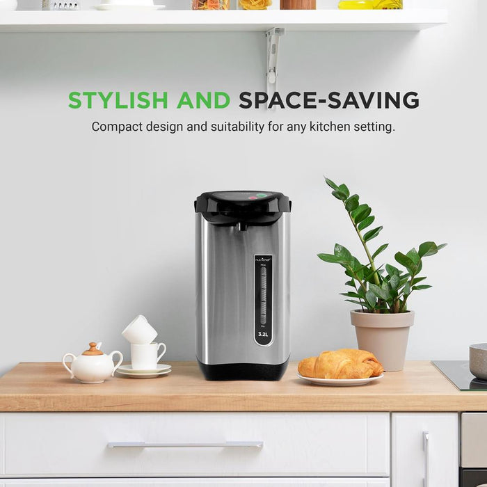 Electric Water Boiler - Quick Heating, Stainless Steel, 3.38 QT