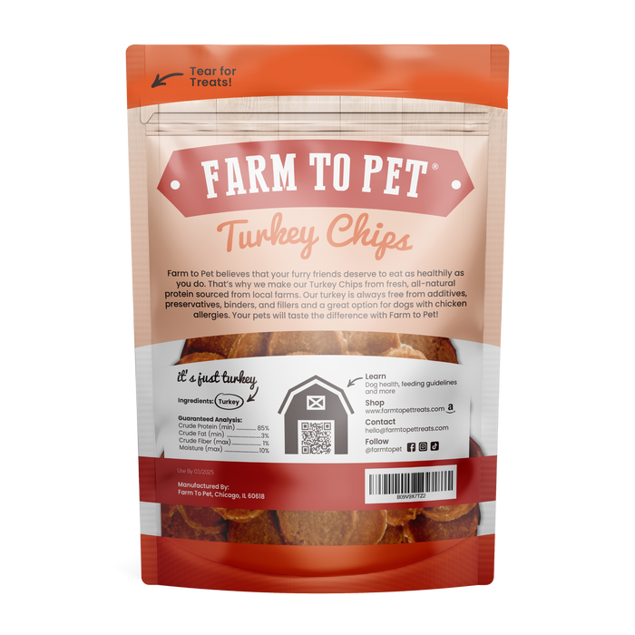 Farm to Pet - Turkey Chips - Dog.Dog.Cat.
