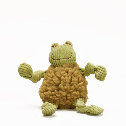 Fiona Frog HuggleFleece® FlufferKnottie™ Plush Dog Toy - Dog.Dog.Cat.