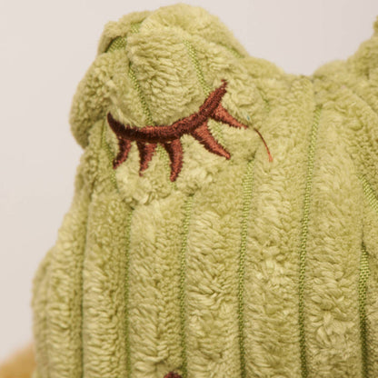 Fiona Frog HuggleFleece® FlufferKnottie™ Plush Dog Toy - Dog.Dog.Cat.