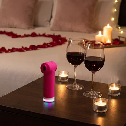 Fizz Dual-Head Clitoral Vibrator with Suction & Tapping Stimulation