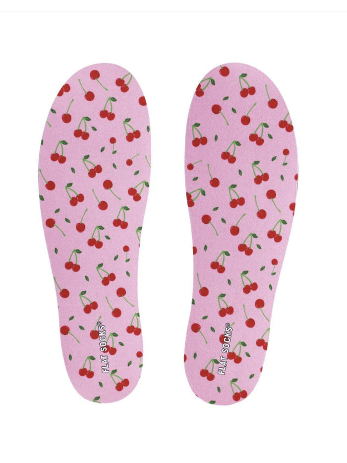 Flat Socks, Cherry Darling